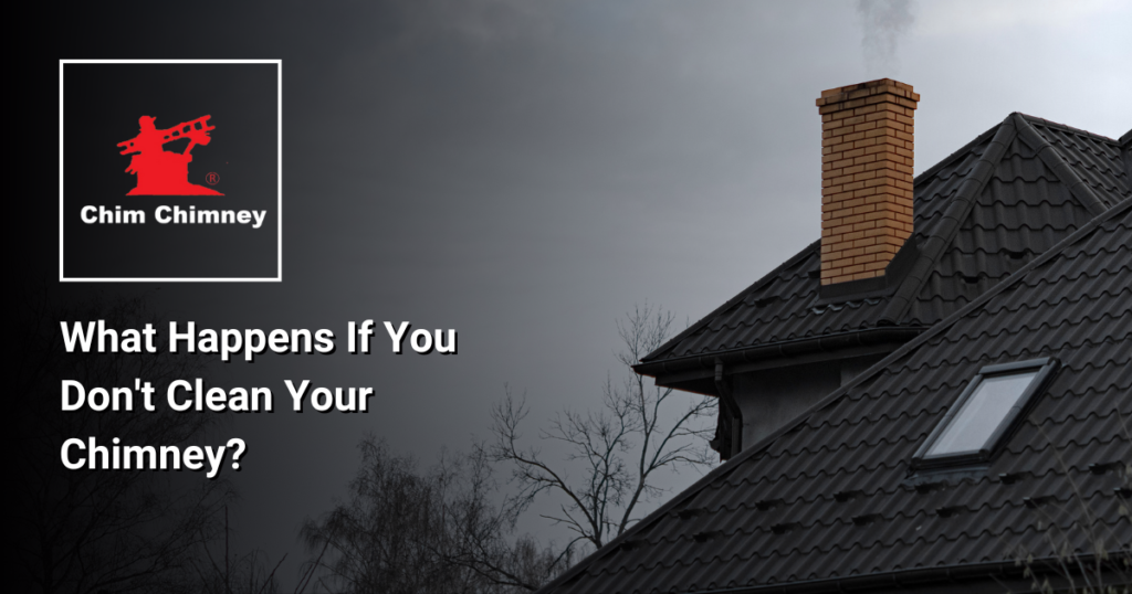 Photo of a house with chimney and an overlaying title that reads "What Happens If You Don't Clean Your Chimney?".